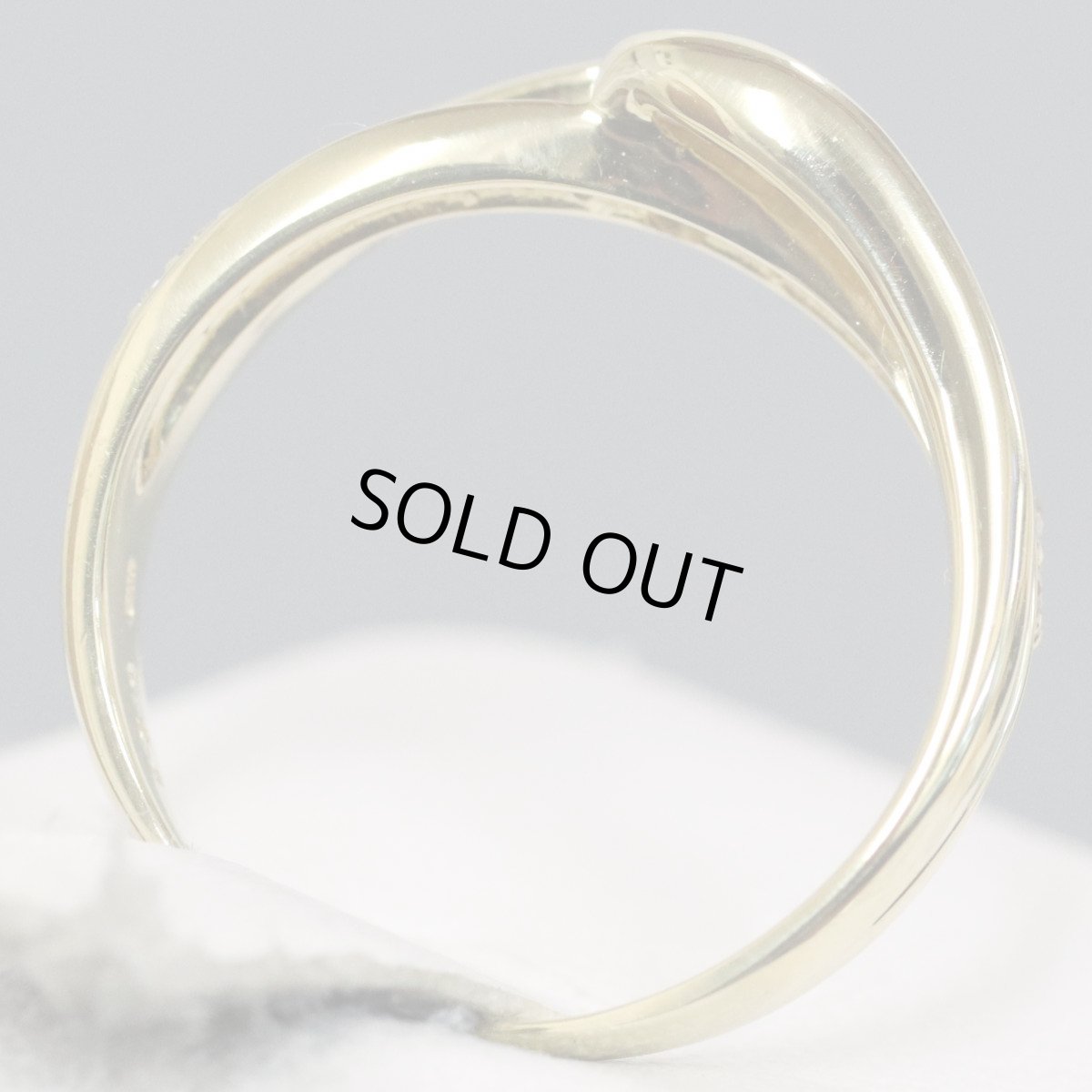 画像5: K18ダイヤモンドリング D0.25 D0.15 3.5g #10 (5)