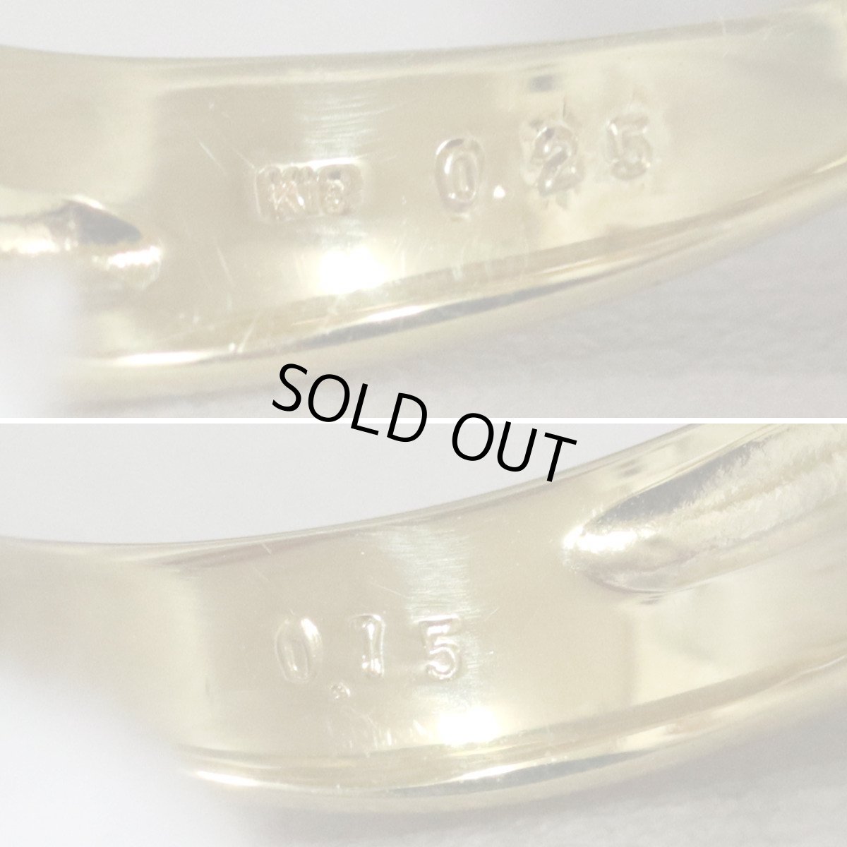 画像7: K18ダイヤモンドリング D0.25 D0.15 3.5g #10 (7)