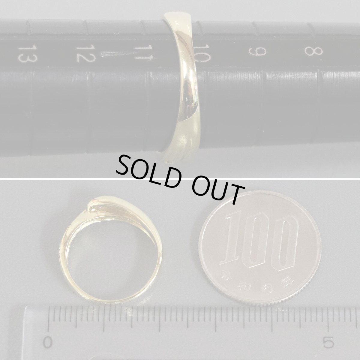 画像8: K18ダイヤモンドリング D0.25 D0.15 3.5g #10 (8)