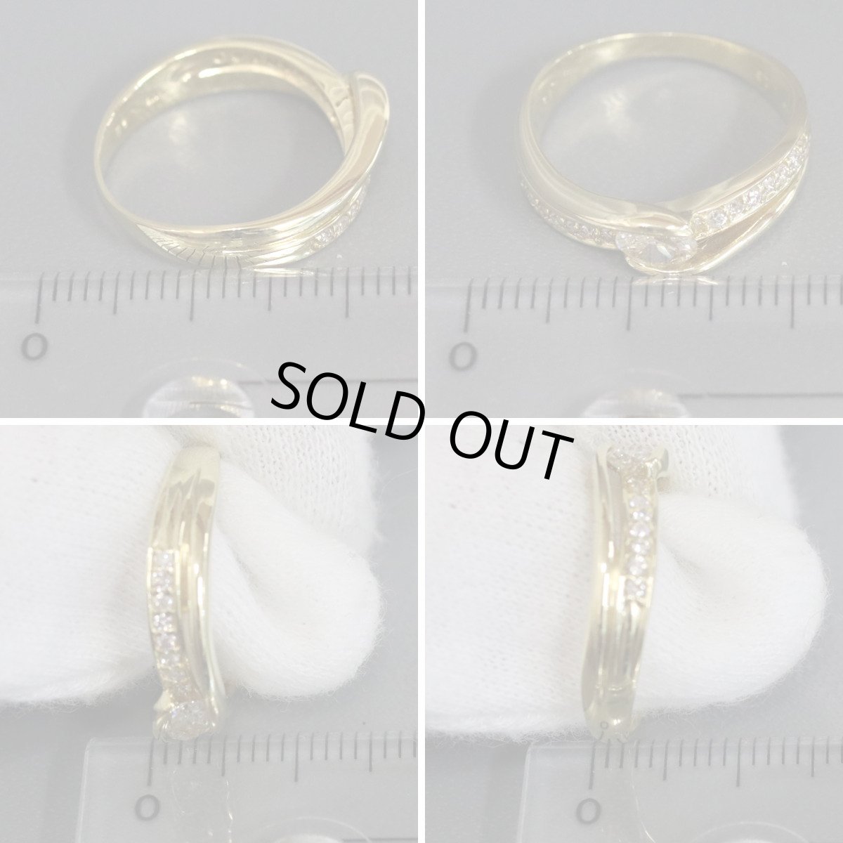 画像9: K18ダイヤモンドリング D0.25 D0.15 3.5g #10 (9)