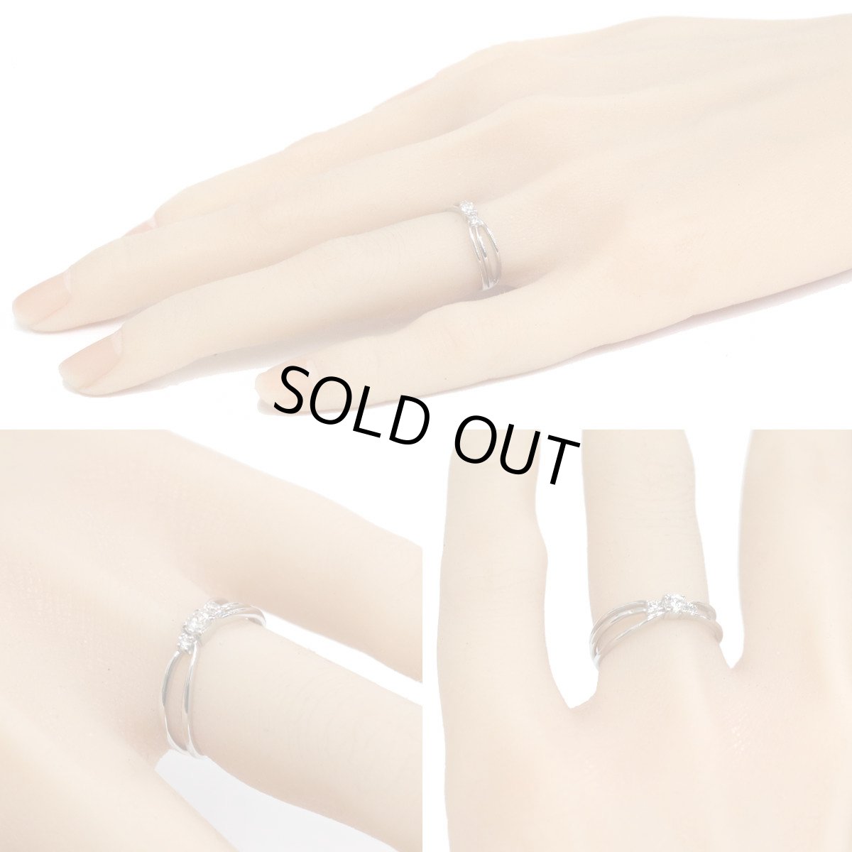 画像9: Pt900ダイヤモンドリング D0.10 2.4g #10 (9)