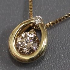 画像3: K18ダイヤモンドペンダント D0.26 D0.02 2.3g AJ付45cm (3)