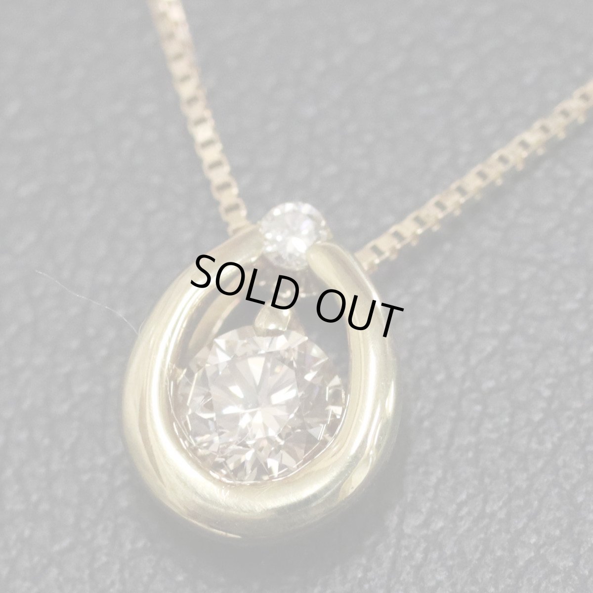 画像7: K18ダイヤモンドペンダント D0.26 D0.02 2.3g AJ付45cm (7)