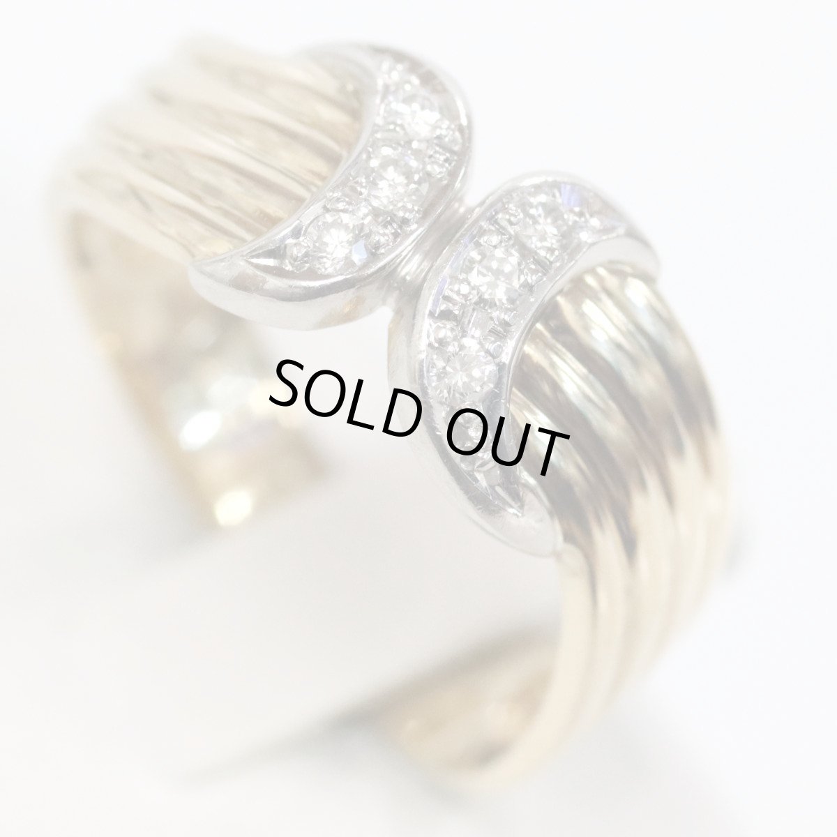 画像4: K18/Pt900ダイヤモンドリング 5.2g #12 (4)