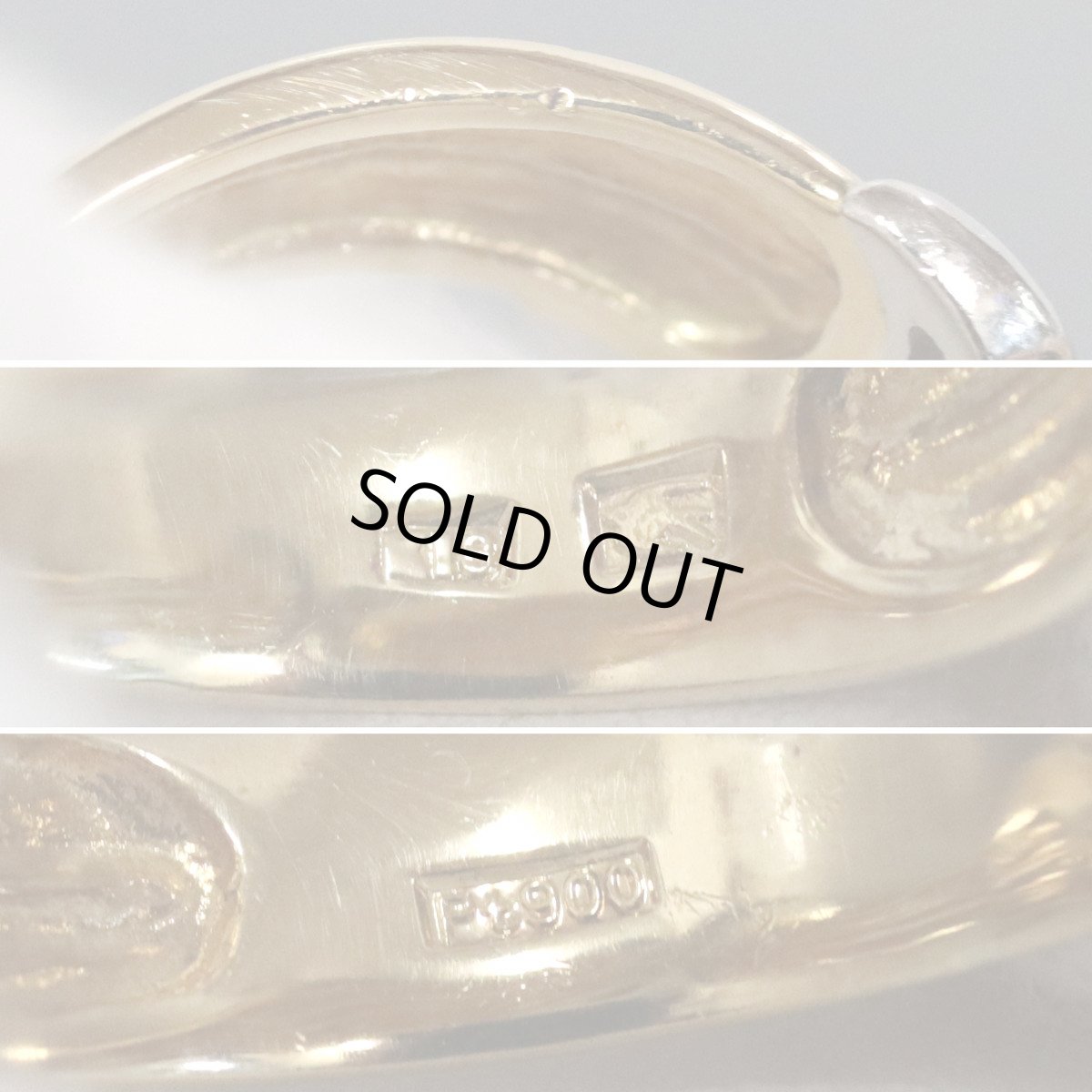 画像7: K18/Pt900ダイヤモンドリング 5.2g #12 (7)