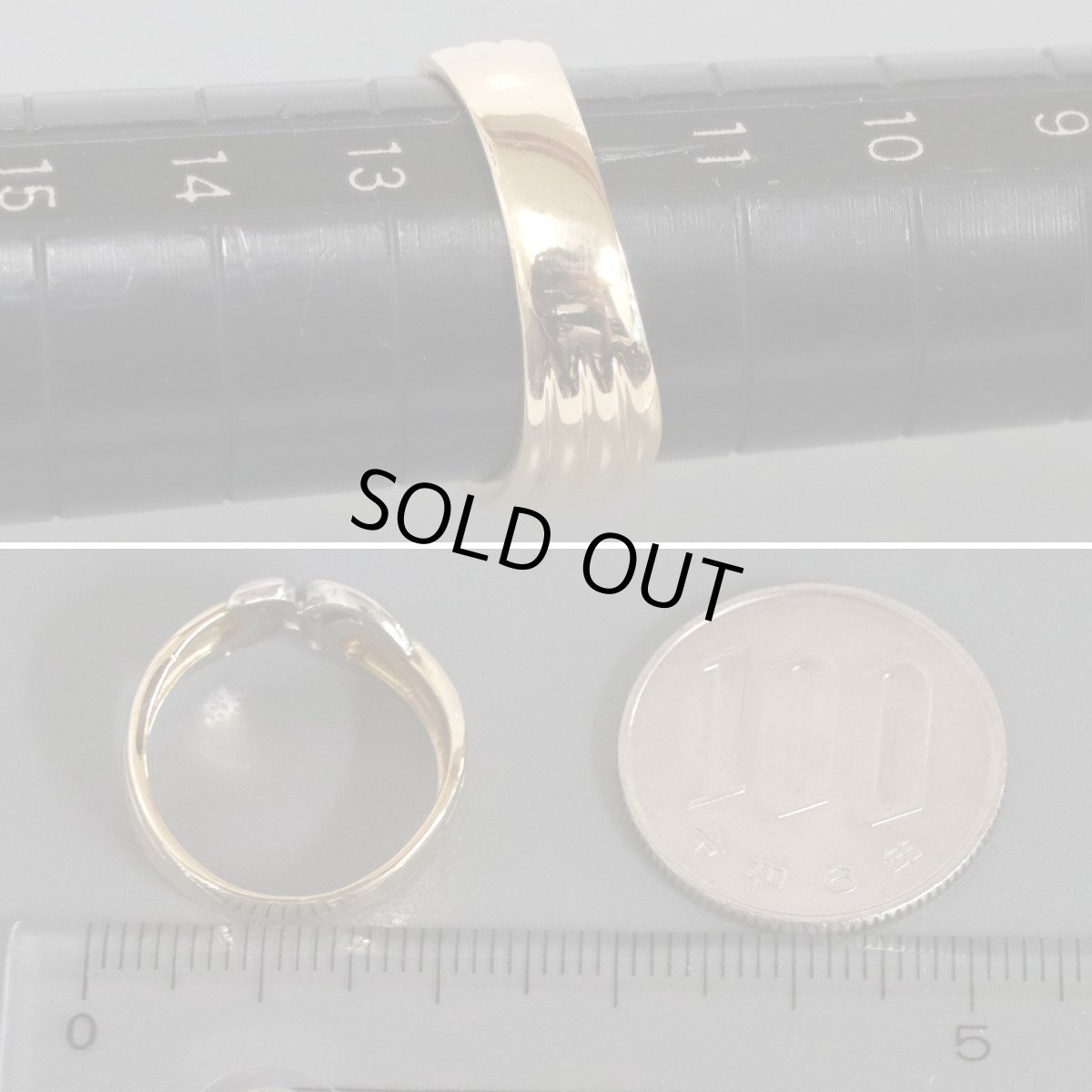 画像8: K18/Pt900ダイヤモンドリング 5.2g #12 (8)