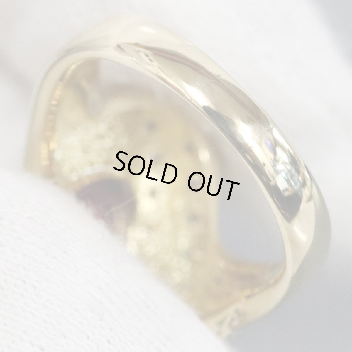 画像6: K18レッドトルマリンダイヤモンドリング T2.76 D0.22 10.2g #16 鑑別書 (6)