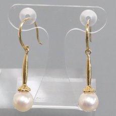 画像4: K18パールピアス 3.4g (4)