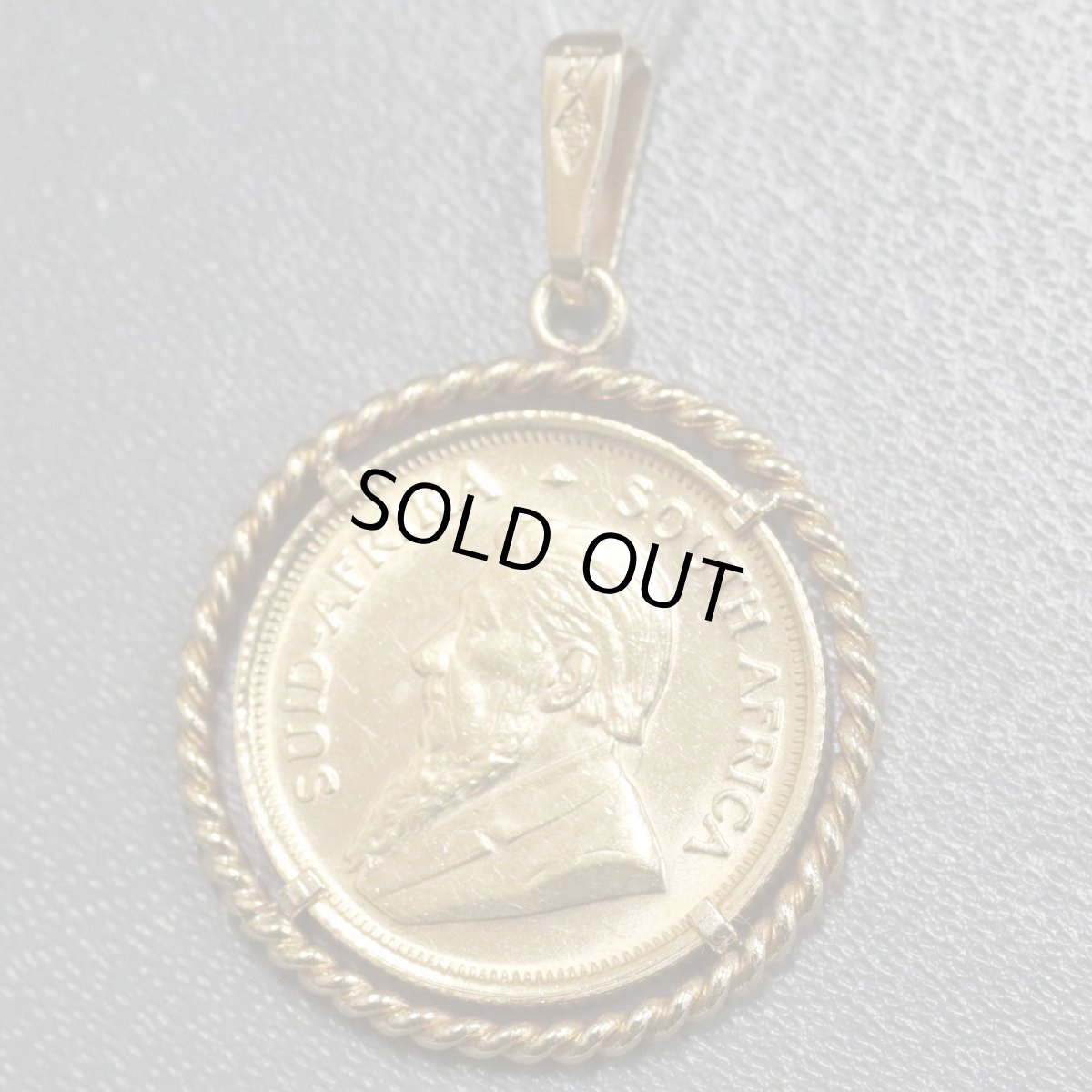 画像2: K22/750ペンダントトップ クルーガーランド金貨 1/10oz 4.4g (2)