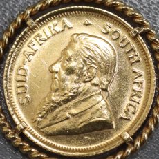 画像4: K22/750ペンダントトップ クルーガーランド金貨 1/10oz 4.4g (4)