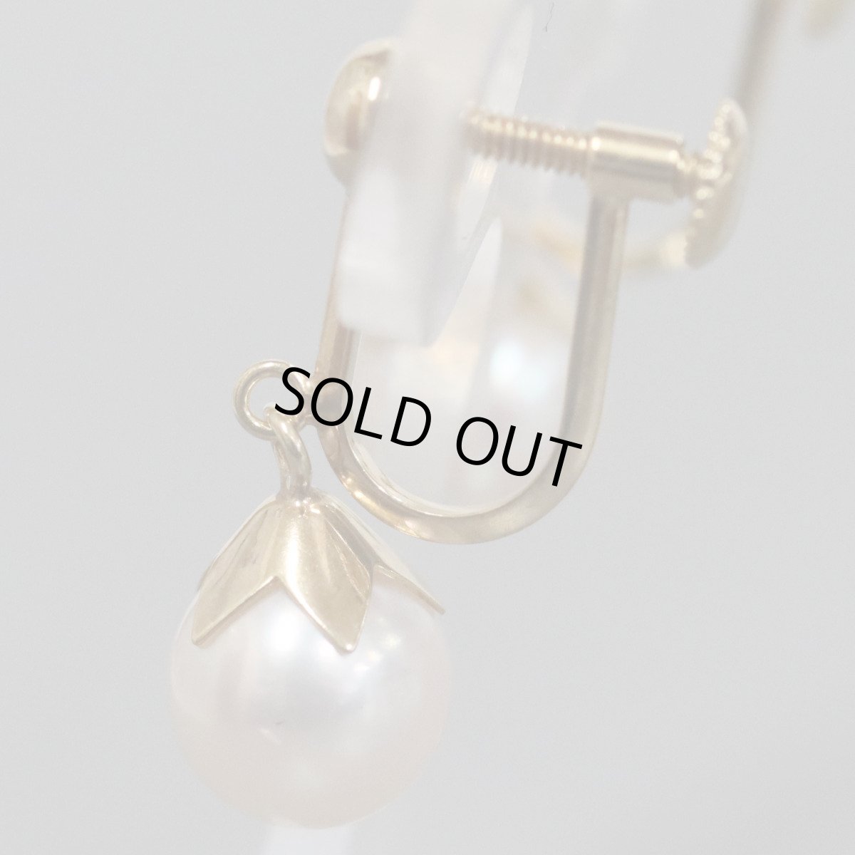 画像3: タサキ K18パールイヤリング 7.2mm 2.4g (3)