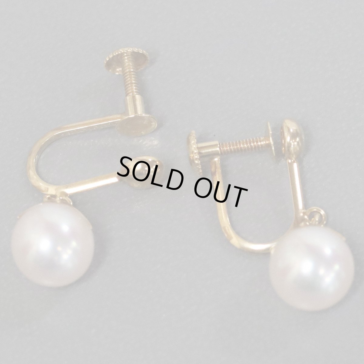 画像5: タサキ K18パールイヤリング 7.2mm 2.4g (5)