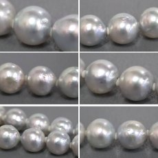 画像7: パールネックレス シルバー金具 8.1-8.6mm 42cm 鑑別書 (7)