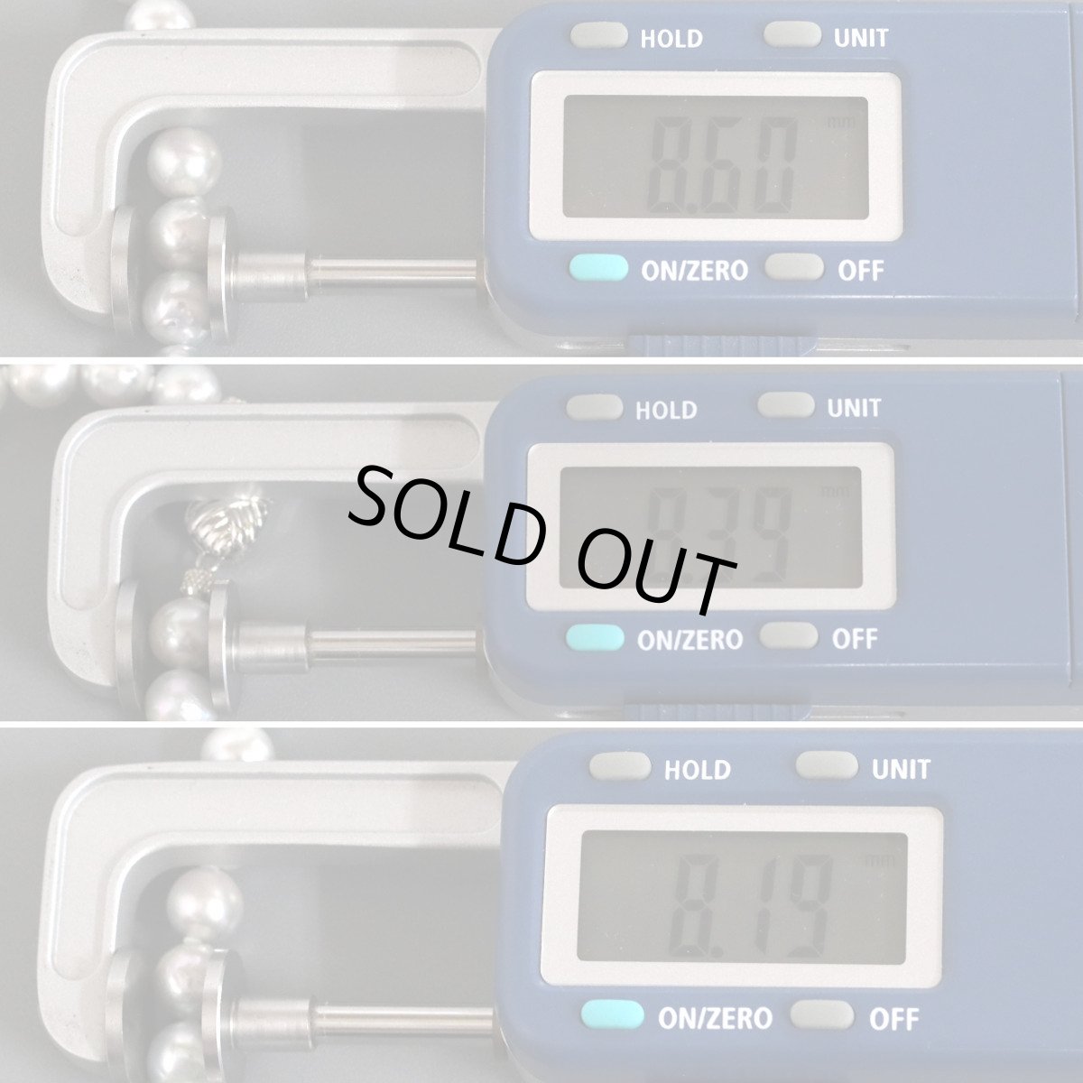 画像9: パールネックレス シルバー金具 8.1-8.6mm 42cm 鑑別書 (9)