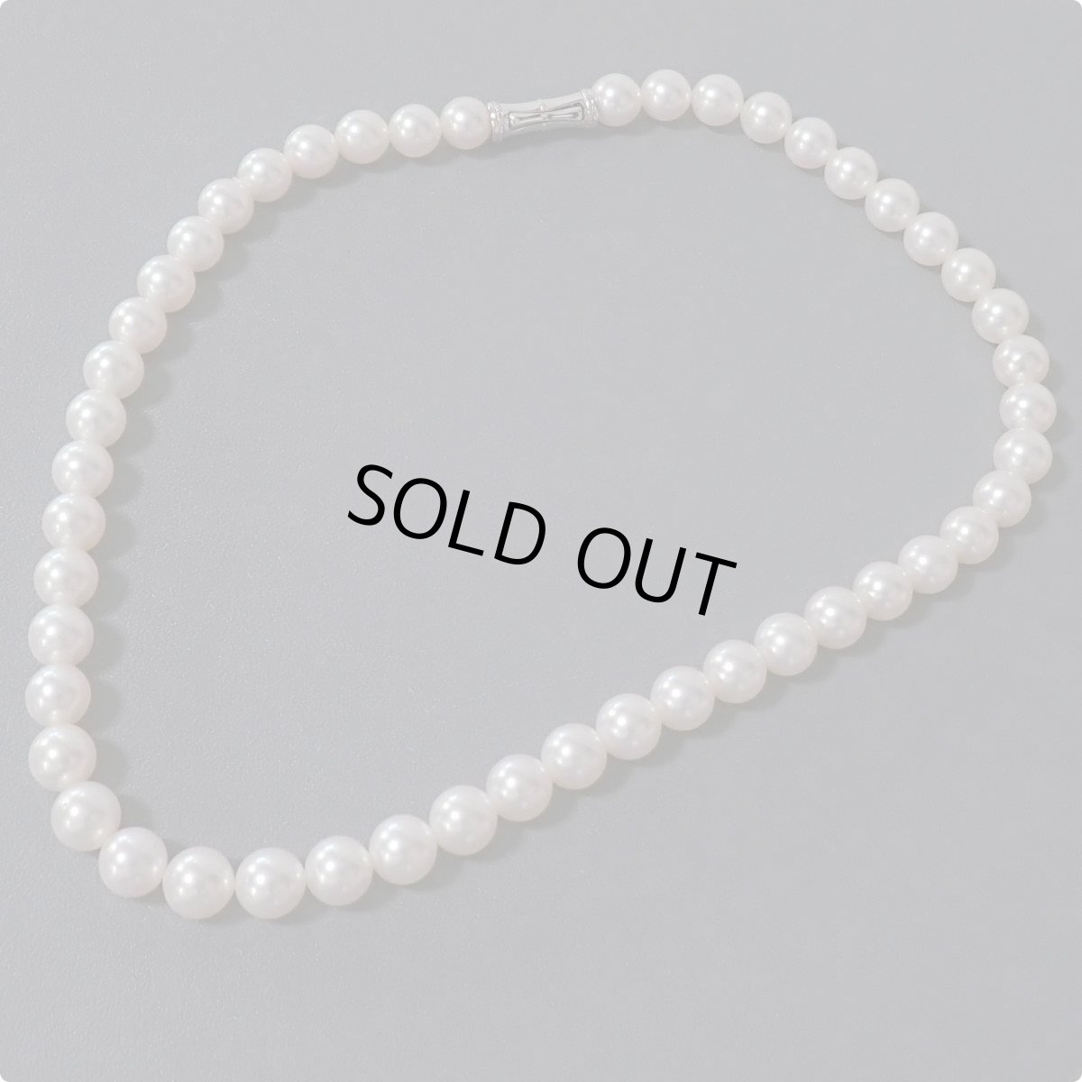 画像1: タサキ パールネックレス シルバー金具 8.5-8.9mm 39cm 内箱 (1)