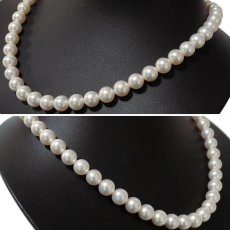 画像3: タサキ パールネックレス シルバー金具 8.5-8.9mm 39cm 内箱 (3)