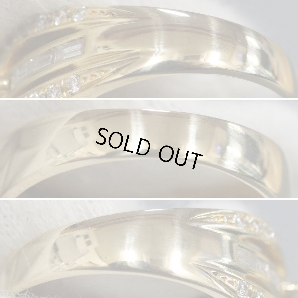 画像6: K18ダイヤモンドリング プリンセスカット D1.00 5.9g #13 (6)