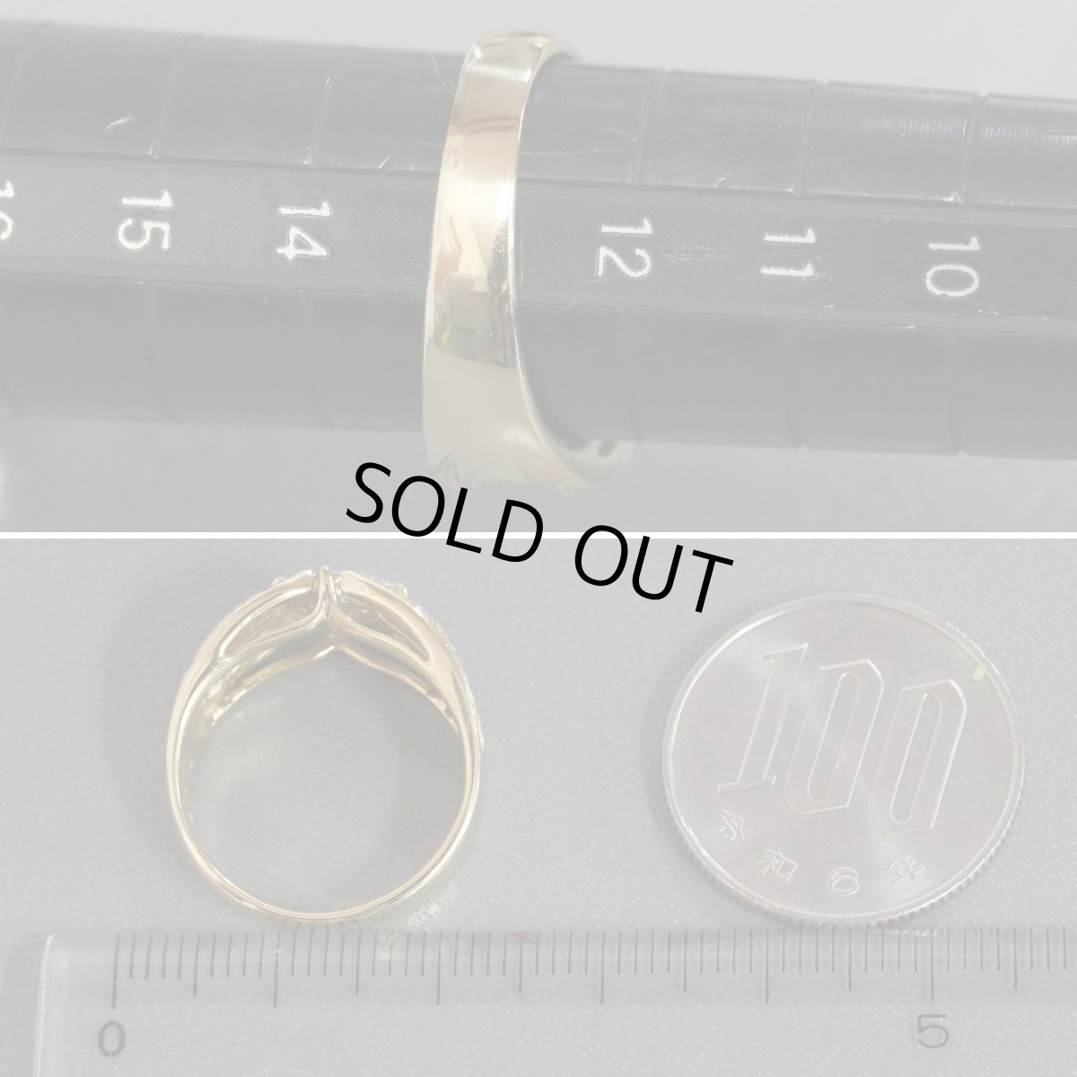 画像8: K18ダイヤモンドリング プリンセスカット D1.00 5.9g #13 (8)