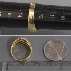 画像8: K18ダイヤモンドリング プリンセスカット D1.00 5.9g #13 (8)