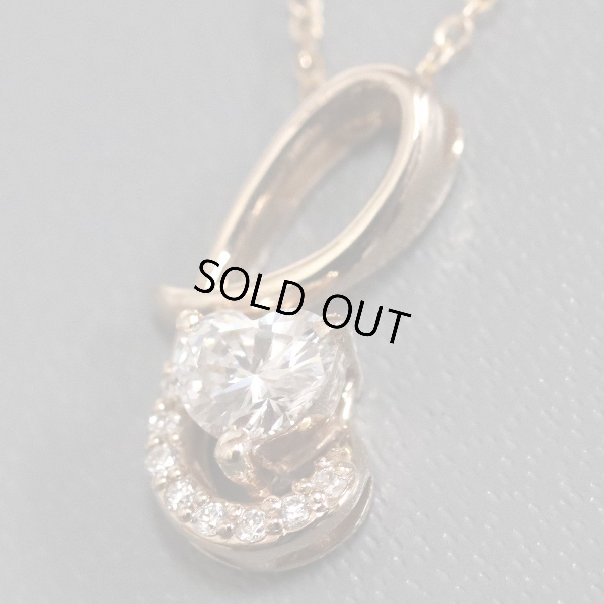 画像2: K18ダイヤモンドネックレス D0.310 D0.03 2.4g AJ付44cm (2)