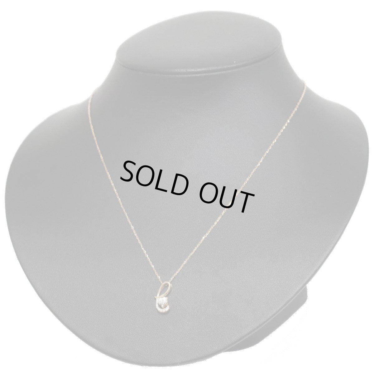 画像5: K18ダイヤモンドネックレス D0.310 D0.03 2.4g AJ付44cm (5)