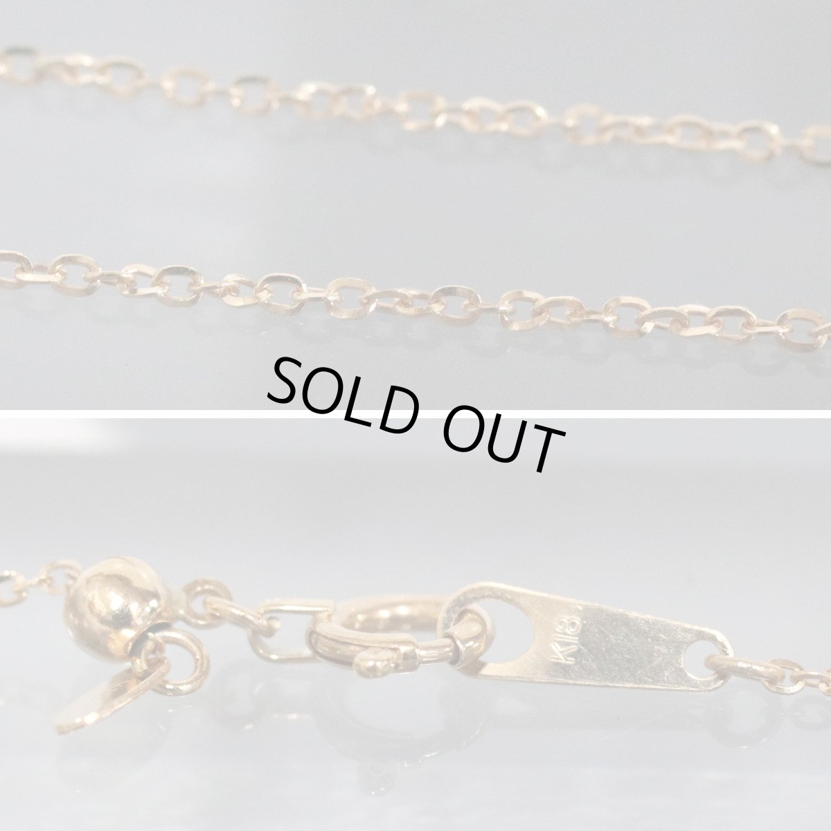 画像7: K18ダイヤモンドネックレス D0.310 D0.03 2.4g AJ付44cm (7)