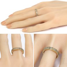 画像10: K18ダイヤモンドリング フルエタニティリング D1.50 4.6g #17 (10)