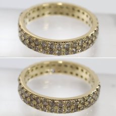画像4: K18ダイヤモンドリング フルエタニティリング D1.50 4.6g #17 (4)