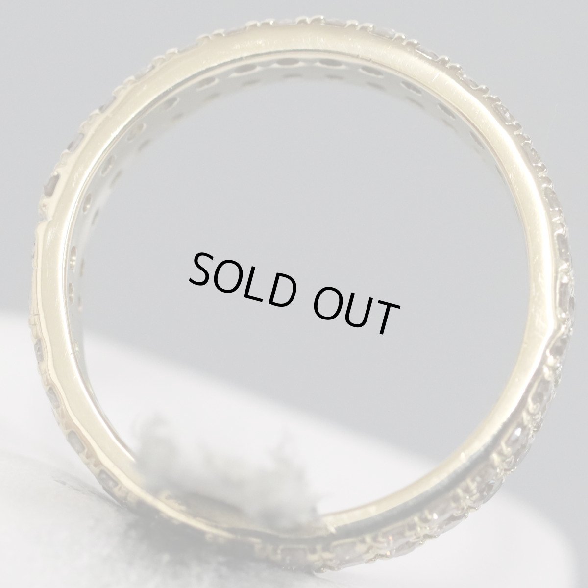 画像5: K18ダイヤモンドリング フルエタニティリング D1.50 4.6g #17 (5)