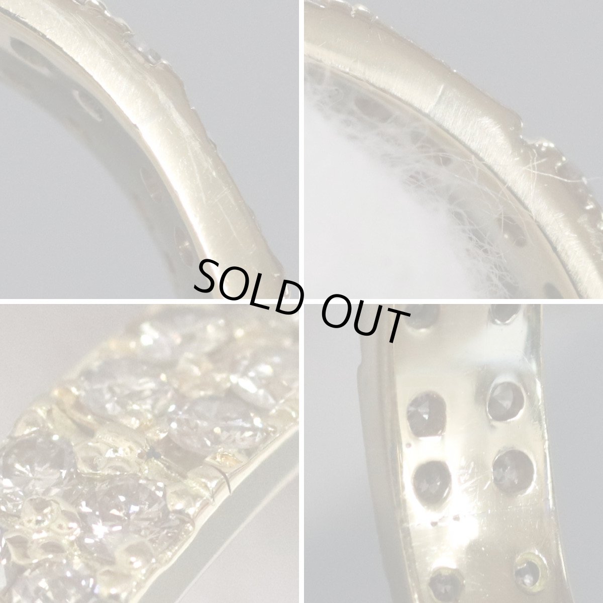 画像6: K18ダイヤモンドリング フルエタニティリング D1.50 4.6g #17 (6)