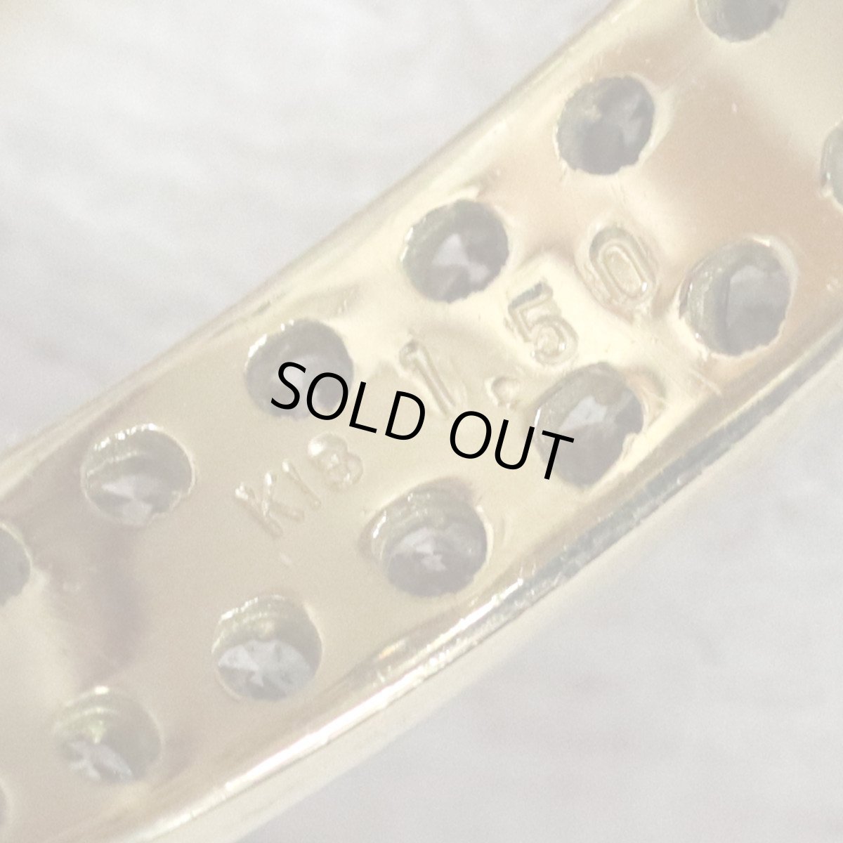 画像7: K18ダイヤモンドリング フルエタニティリング D1.50 4.6g #17 (7)