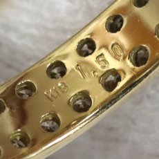 画像7: K18ダイヤモンドリング フルエタニティリング D1.50 4.6g #17 (7)