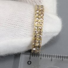 画像9: K18ダイヤモンドリング フルエタニティリング D1.50 4.6g #17 (9)