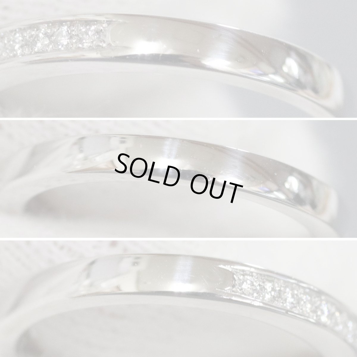 画像7: Pt900ローズカットダイヤモンドリング D0.20 D0.13 5.5g #11.5 (7)