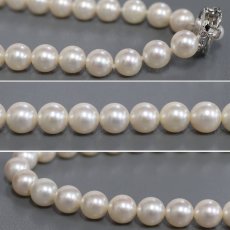 画像5: パールネックレス シルバー金具 8.0-8.4mm 鑑別書 (5)