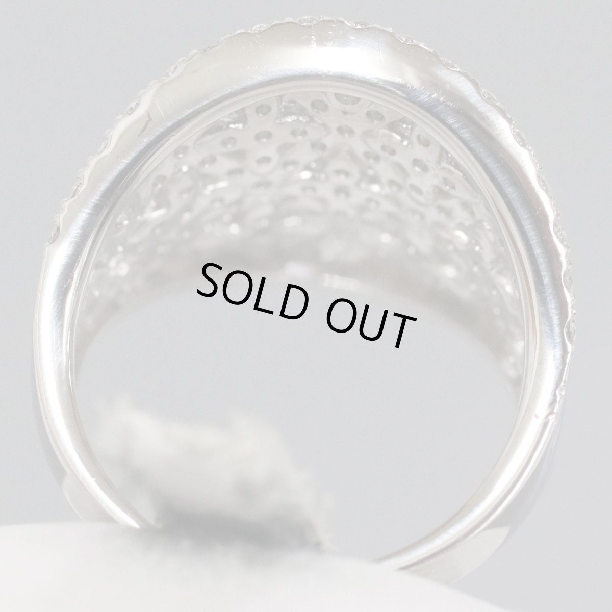 画像5: Pt900ダイヤモンドリング ハート&キューピッド D1.50 9.6g #12 鑑別書 (5)