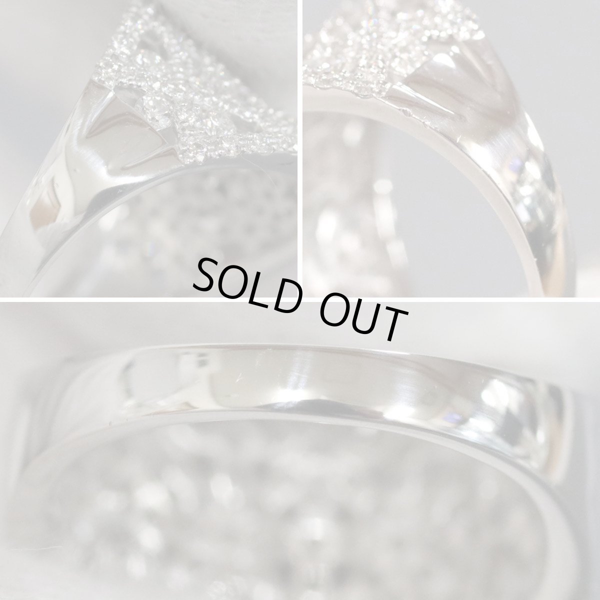 画像6: Pt900ダイヤモンドリング ハート&キューピッド D1.50 9.6g #12 鑑別書 (6)