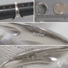 画像7: Pt900ダイヤモンドリング ハート&キューピッド D1.50 9.6g #12 鑑別書 (7)