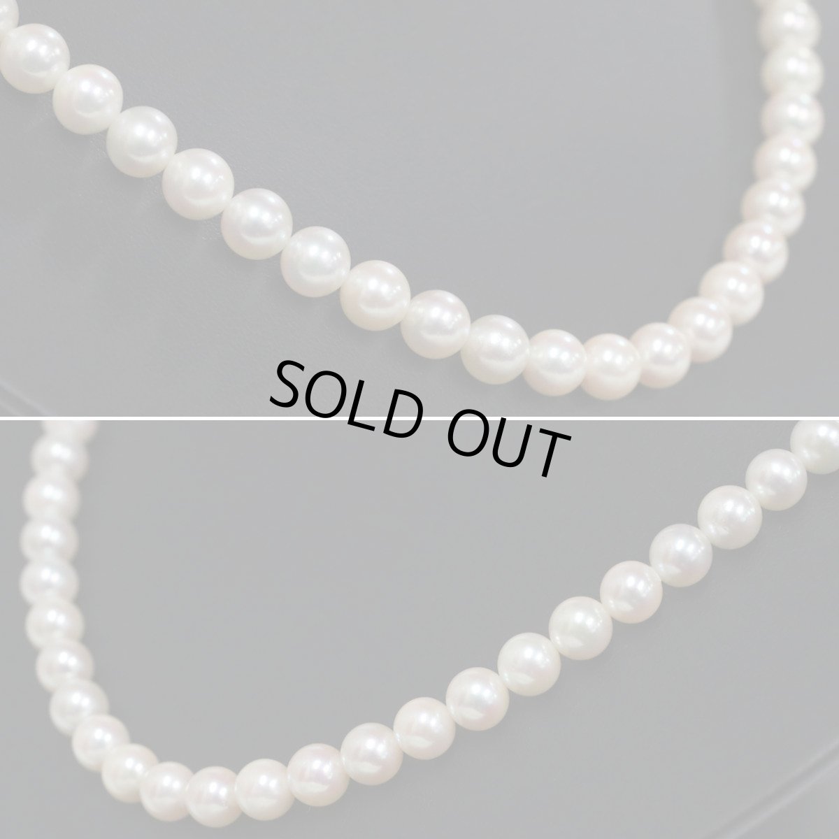 画像3: パールネックレス シルバー金具 6.6-6.9mm 鑑別カード アジャスター付き (3)