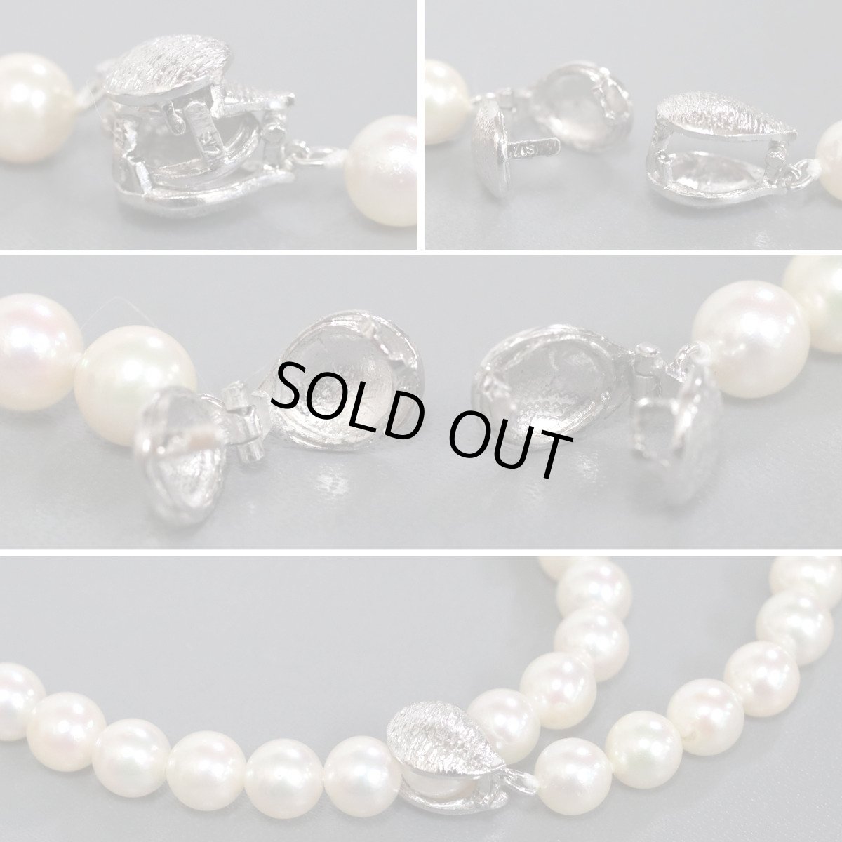 画像6: パールネックレス シルバー金具 6.6-6.9mm 鑑別カード アジャスター付き (6)