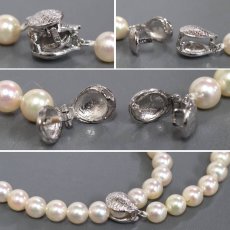 画像6: パールネックレス シルバー金具 6.6-6.9mm 鑑別カード (6)