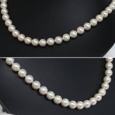 画像3: パールネックレス シルバー金具 8.0-8.5mm (3)