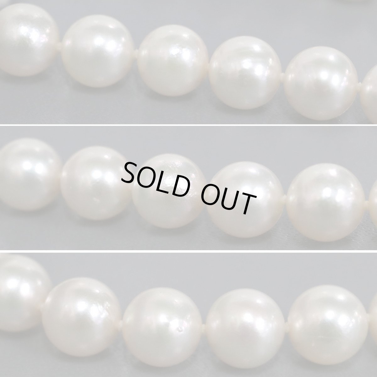 画像8: パールネックレス シルバー金具 8.0-8.5mm (8)