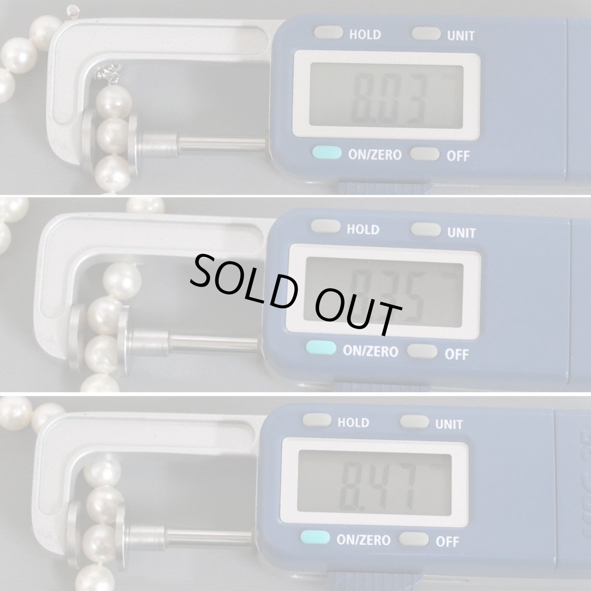 画像9: パールネックレス シルバー金具 8.0-8.5mm (9)