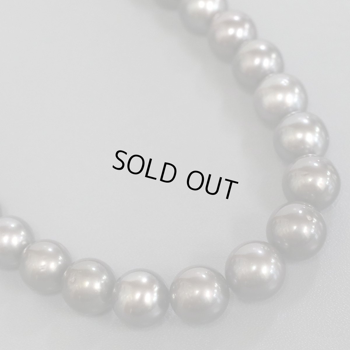 画像4: ブラックパールネックレス シルバー金具 8.5-12.0mm 41cm 鑑別書 (4)