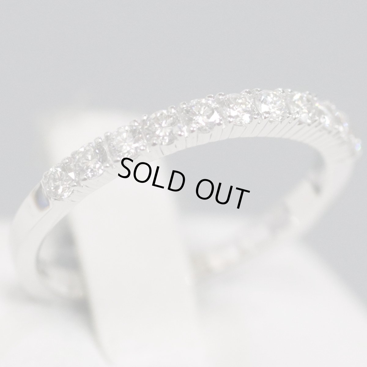 画像1: ヴァンドーム青山 K18WGダイヤモンドリング D0.29 1.8g #9 内外箱 (1)