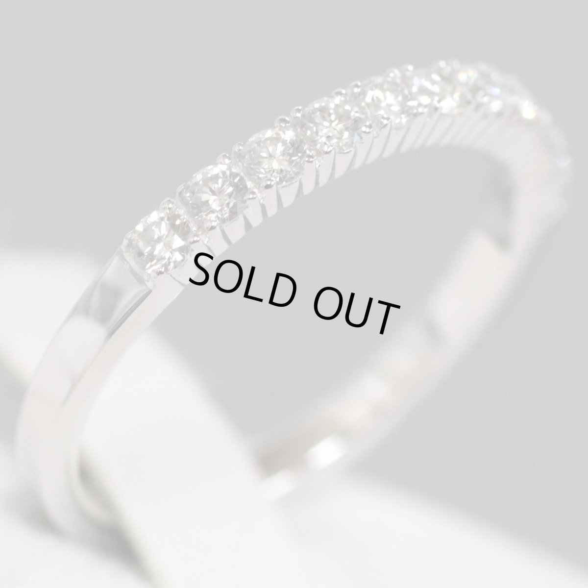 画像3: ヴァンドーム青山 K18WGダイヤモンドリング D0.29 1.8g #9 内外箱 (3)