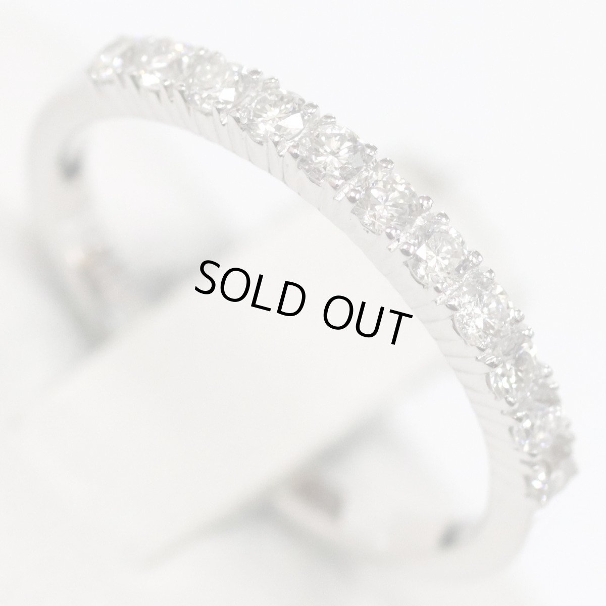 画像4: ヴァンドーム青山 K18WGダイヤモンドリング D0.29 1.8g #9 内外箱 (4)