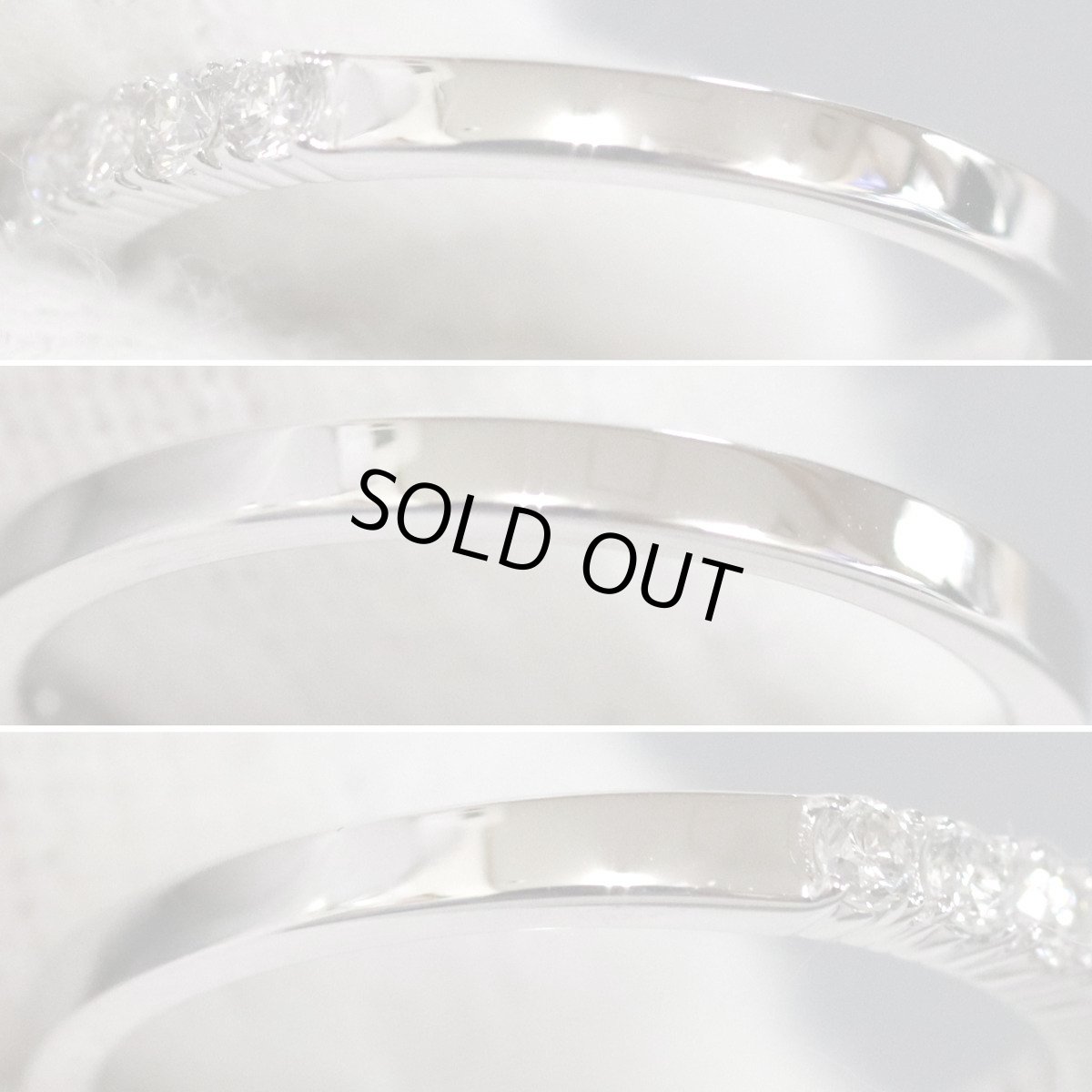 画像6: ヴァンドーム青山 K18WGダイヤモンドリング D0.29 1.8g #9 内外箱 (6)