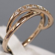 画像2: ヨンドシー K18PGダイヤモンドリング 9PD 2.7g #10 (2)